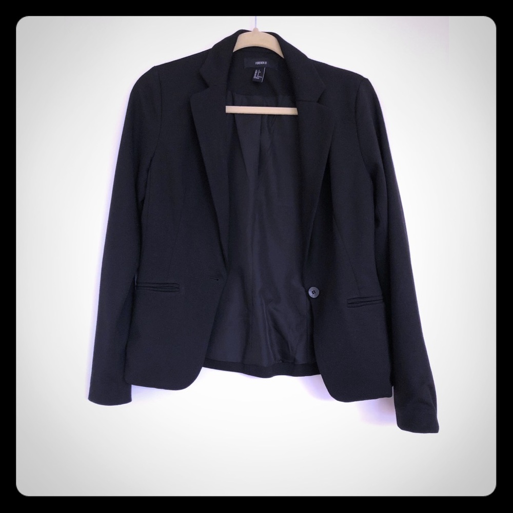 F21 Black Blazer size small